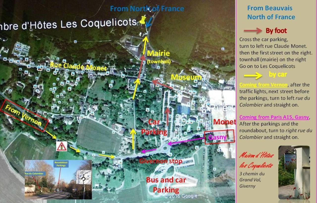 Maison D'Hotes Les Coquelicots Живерни Экстерьер фото